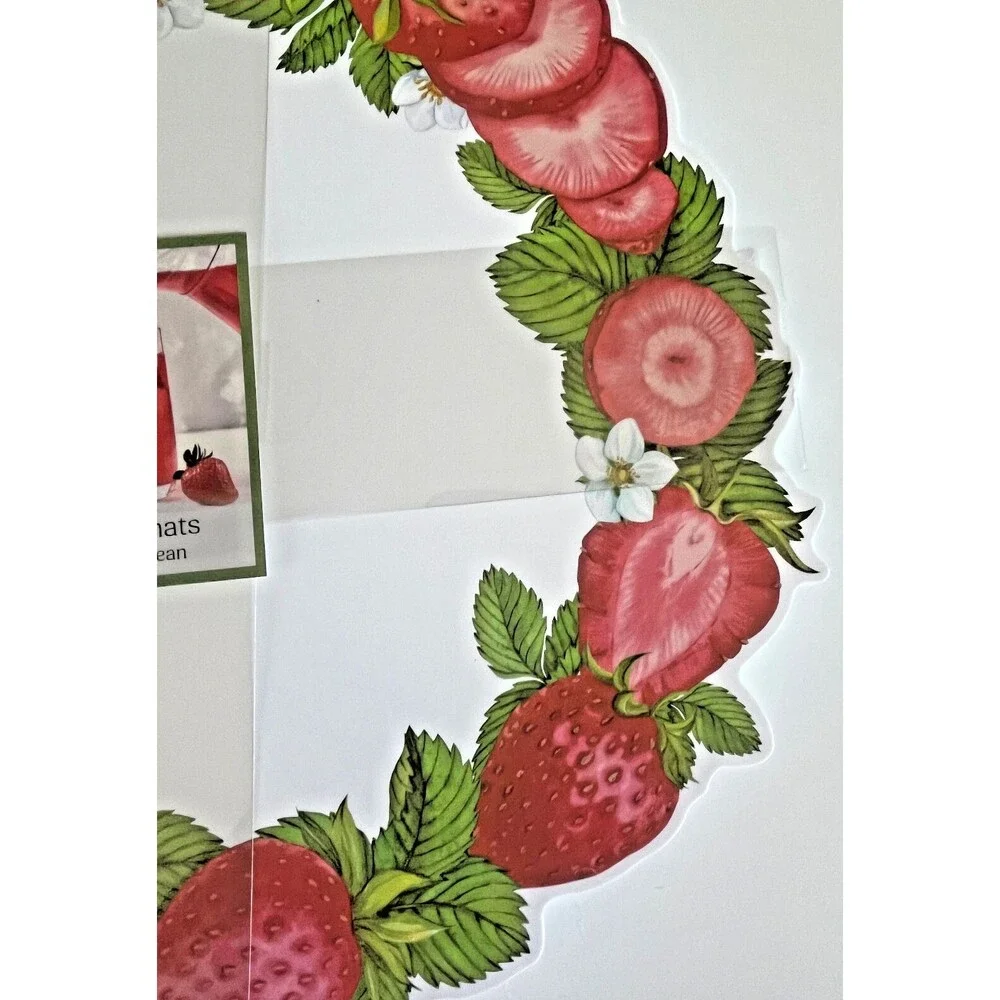 Colordrift strawberries placemats
